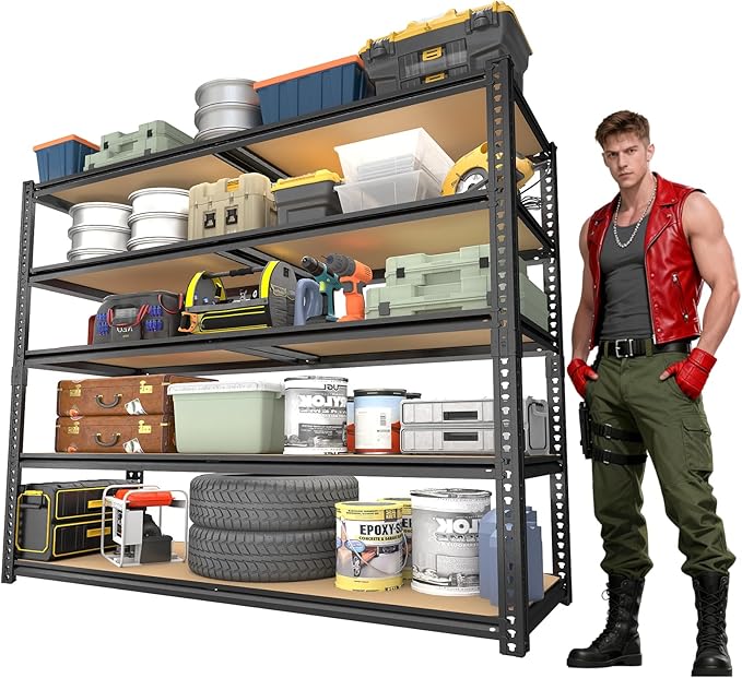 Garage Racks for Storage，5-Tier Adjustable Garage Shelving Storage Shelves by Unknown