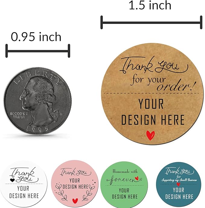 Custom Stickers for Business Logo Personalized Label Stickers Customized 100 - Image 5