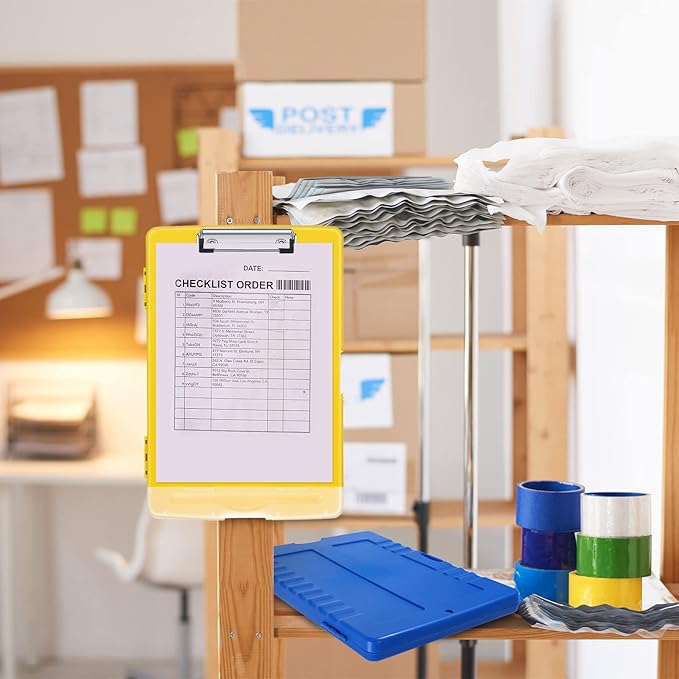 Crtiin 12 Pcs Plastic Clipboard - Image 6