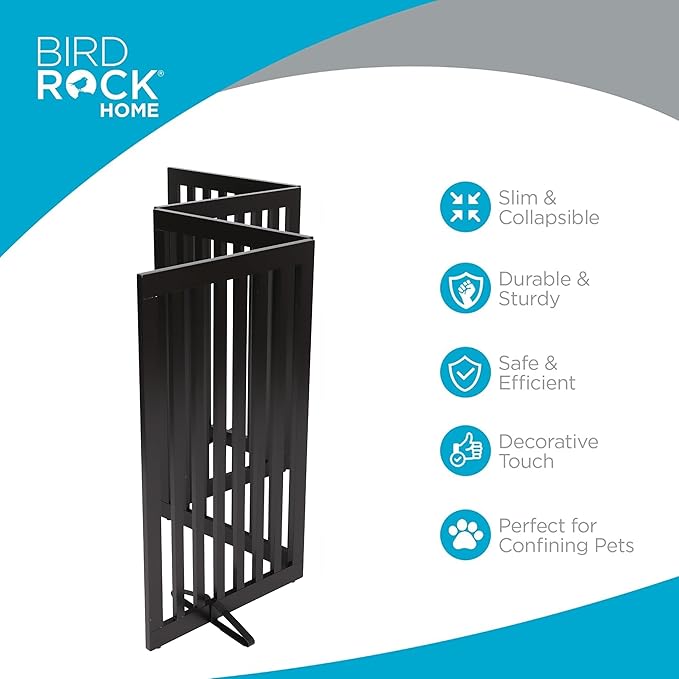 INTERNET'S BEST Dog Gate with Support Feet, Indoor Freestanding Pet Barrier - Image 5