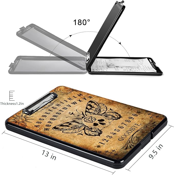 Clipboard with Storage, High Capacity Plastic Storage Clipboard with Low - Image 2