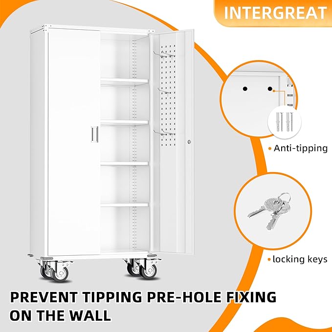 INTERGREAT Rolling Metal Cabinet - Image 5