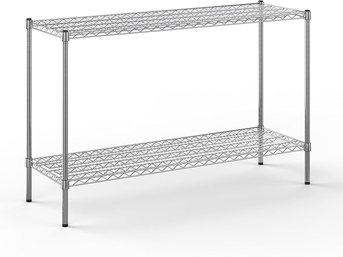 18" Deep x 54" Wide x 34" Height Wire Shelving Kit | 2-Tier | NSF Commercial by Unknown