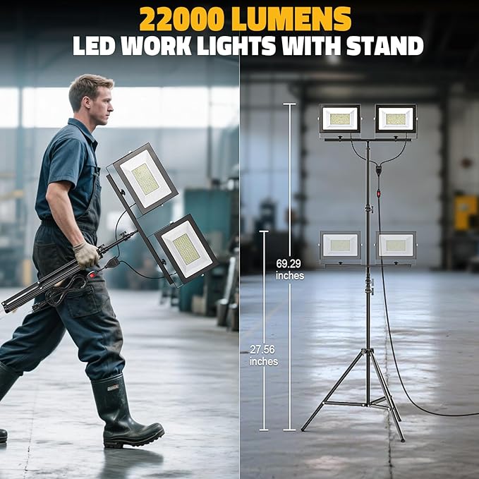 LIVOWALNY 22000 Lumens LED Work Lights - Image 3