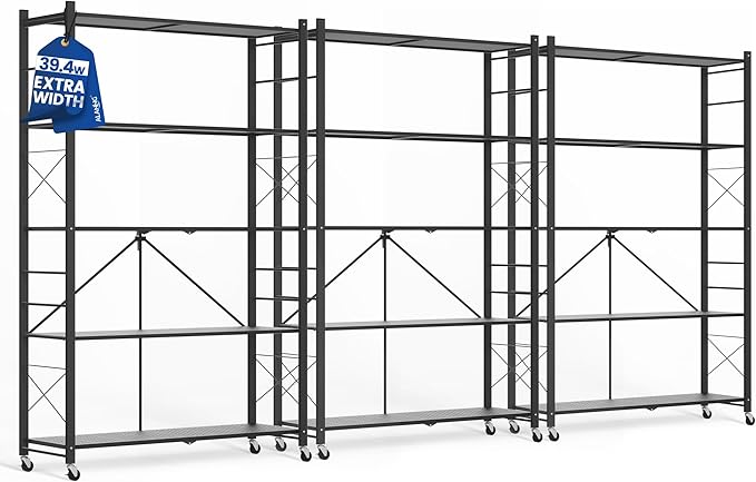 ALANNG 40" W Foldable 5-Tier Storage Shelves by ALANNG