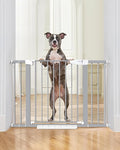 Cumbor 29.7-46" Baby Gate for Stairs, Gifts for Mom-Auto Close Dog Gate for The by Cumbor