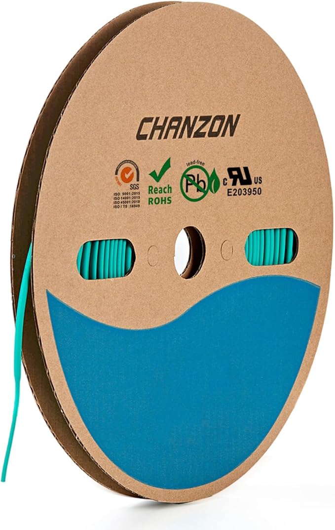 Chanzon 3:1 Ratio - 80ft Roll - Heat Shrink Tubing 1/8" - Marine Grade by Chanzon
