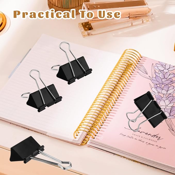 Large Heavy Duty Clips 2 Inch Black Extra Large Paper Clips Big Size Paper - Image 5
