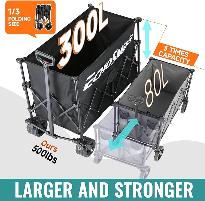EchoSmile Collapsible Foldable Extended Wagon - Image 3