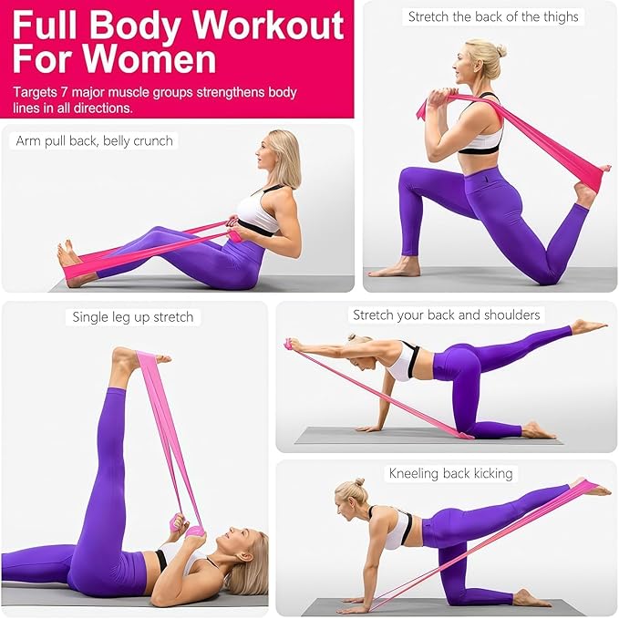 18PCS Resistance Bands Bulk, Non-Latex Physical Therapy Bands, Professional - Image 6