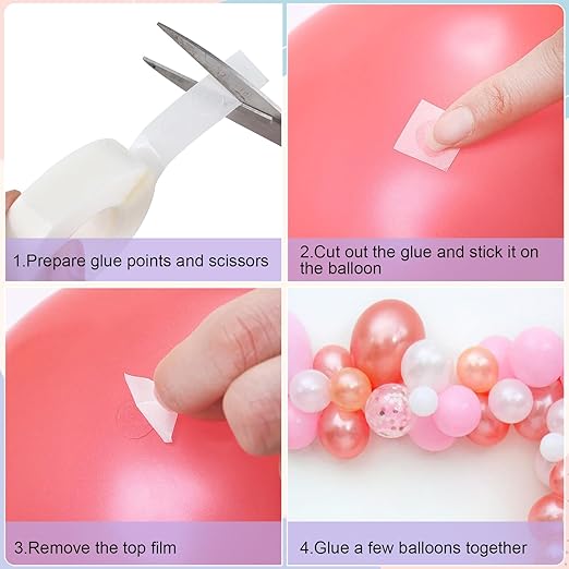 Phinus 3000 Pieces Glue Points, Balloon Tape, Sticky Dots, Double Sided Glue - Image 3