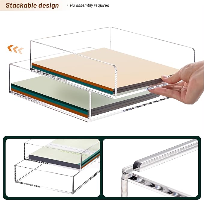 Paper Organizer Letter Tray, School Teacher Office Supplies Organization - Image 5