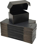 Small Black Shipping Boxes for Small Business Pack of 25-6x4x3 inches Cardboard by Lmuze
