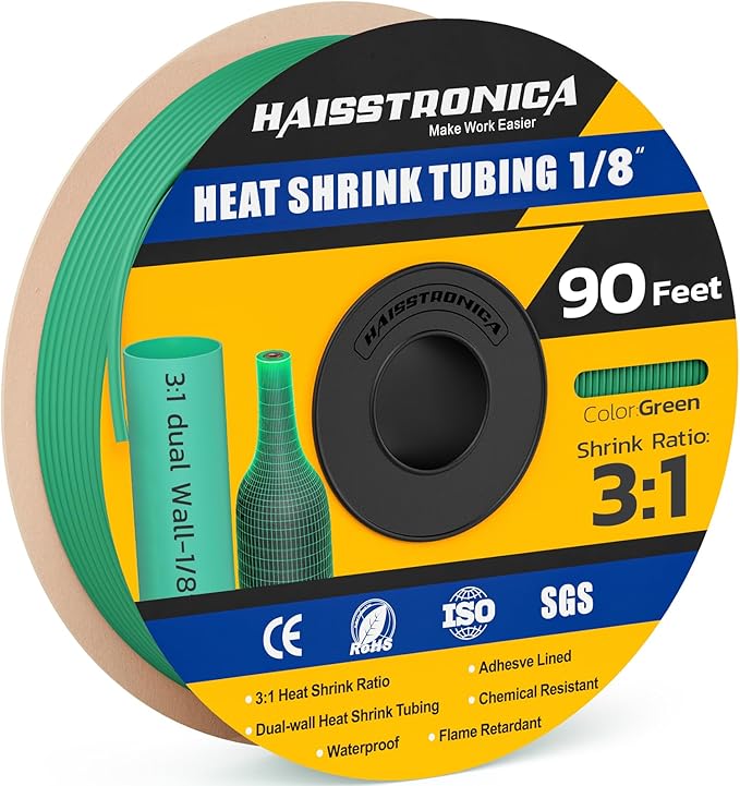 haisstronica 3:1 Heat Shrink Tubing, Shrink Ratio Adhesive Lined Marine Grade by HAISSTRONICA
