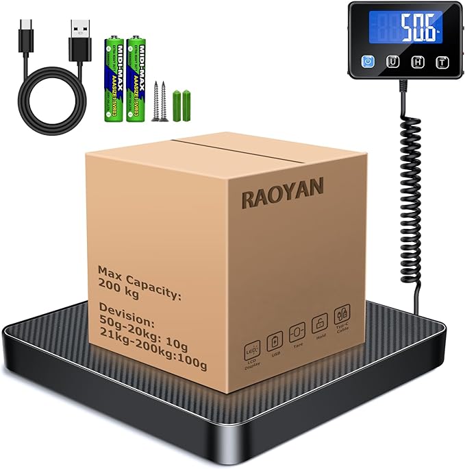 Shipping Scale, 440lb/0.5oz High Accuracy Digital Scale by Unknown