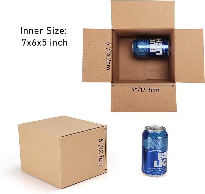 CRUGLA 40 Packs 7x6x5 Shipping Boxes - Image 2