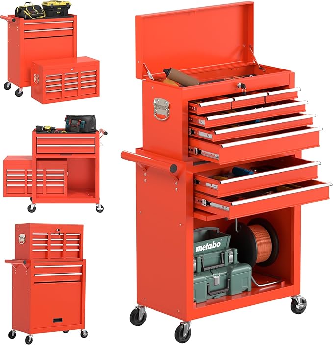 8 Drawer High Capacity Rolling Tool Chest, Tool Box by Granper%EF%BC%9AGrandPerfect