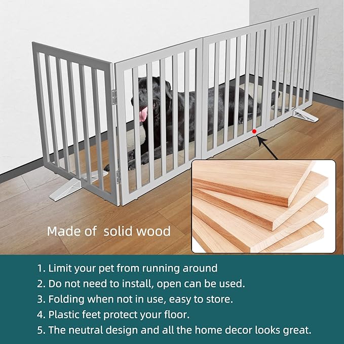 ZJSF Freestanding Indoor Dog Gate - Image 6