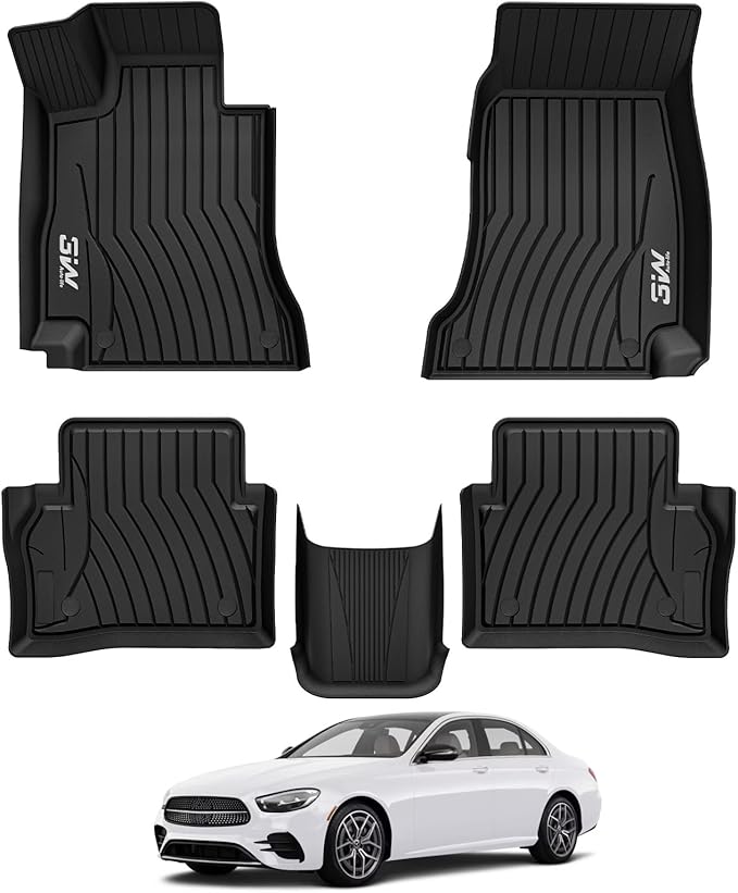 3W Floor Mats for Benz E-Class 2017-2023 Sedan & Wagon Only, E300/E350/E400/E43 by 3W