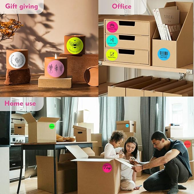 3 X 3 Inch Color Coding Dot Labels Circle Thermal Printable Waterproof 500 Pcs - Image 6
