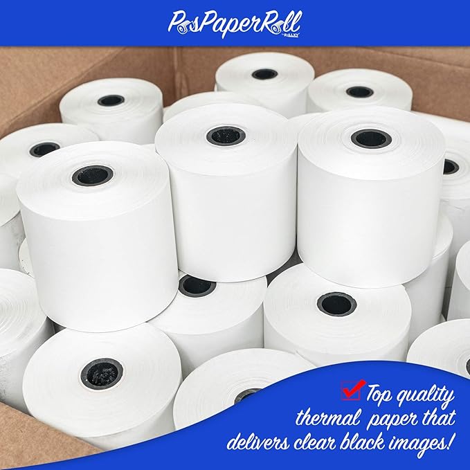 50 Rolls of 2 1/4 x 200 Thermal Paper Rolls - Image 2