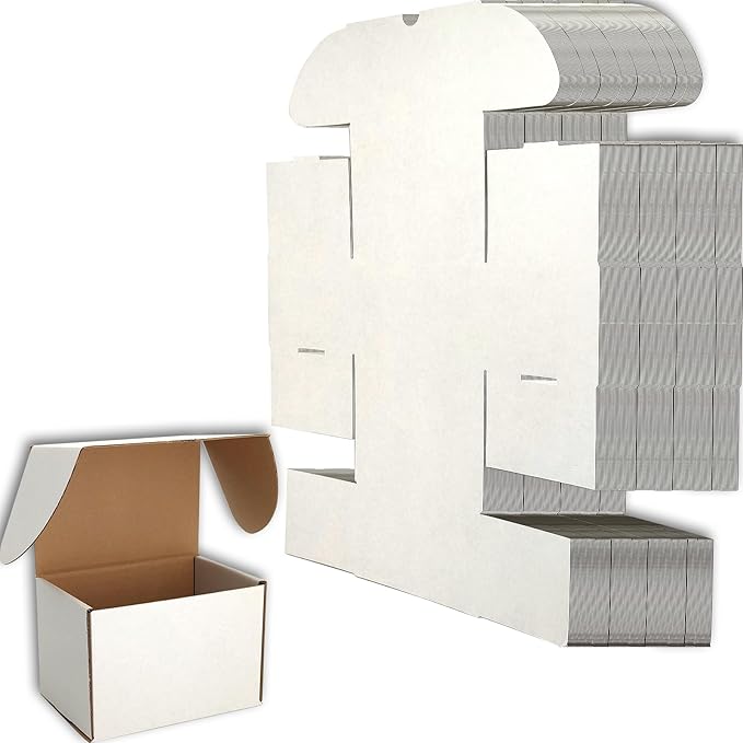 6x4x4 inches Small Shipping Boxes Set of 25 by Lmuze
