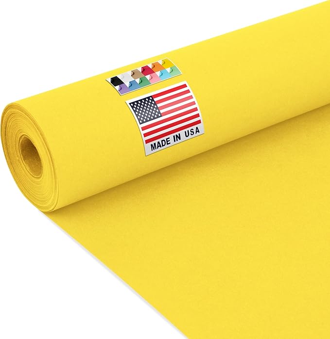 USA Made 24" x 1200" Yellow Kraft Paper Roll, 45 lbs Thickness, American by Paclord