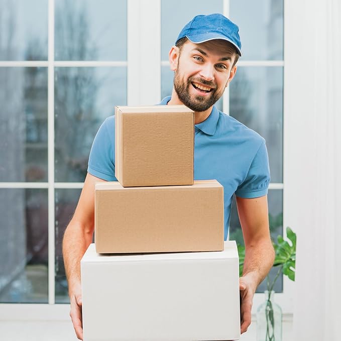 Famagic Small Shipping Boxes 11x6x6 Inch 10 Pack White Box Corrugated Cardboard - Image 7