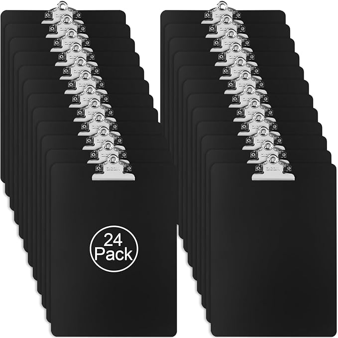ZCZN Metal Clipboard, 24 Pack Heavy Duty Aluminum Clipboards 12 x 9 Inches by ZCZN