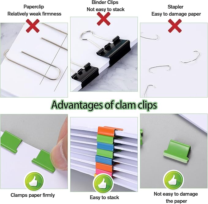 2 Pcs Clam Clip Dispensers Recyclable Handheld Paper Clip Dispenser - Image 3