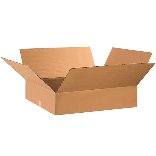 TAPE LOGIC 28x17x5 Flat Corrugated Boxes, 28L x 17W x 5H, Storage Box by TapeLogic