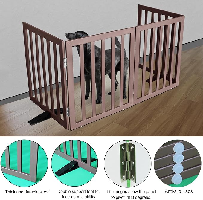 ZJSF Freestanding Indoor Dog Gate - Image 5