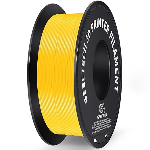 Geeetech Yellow PLA Filament 1.75mm, 3D Printer Filament Dimensional Accuracy by GEEETECH