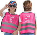 A-SAFETY Kids High Vis Reflective construction Safety vest customized LOGO by A-SAFETY