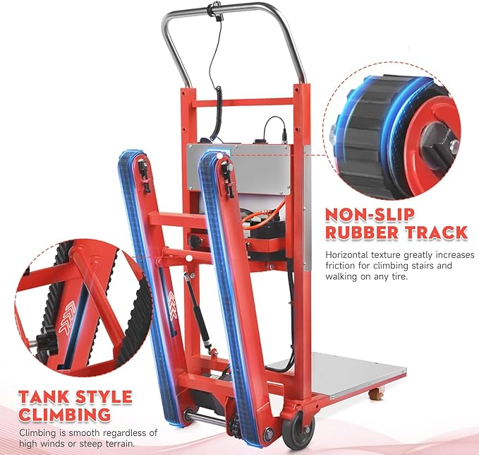Electric Stair Climbing Dolly, 1250W Electric Stair Climbing Hand Truck - Image 3