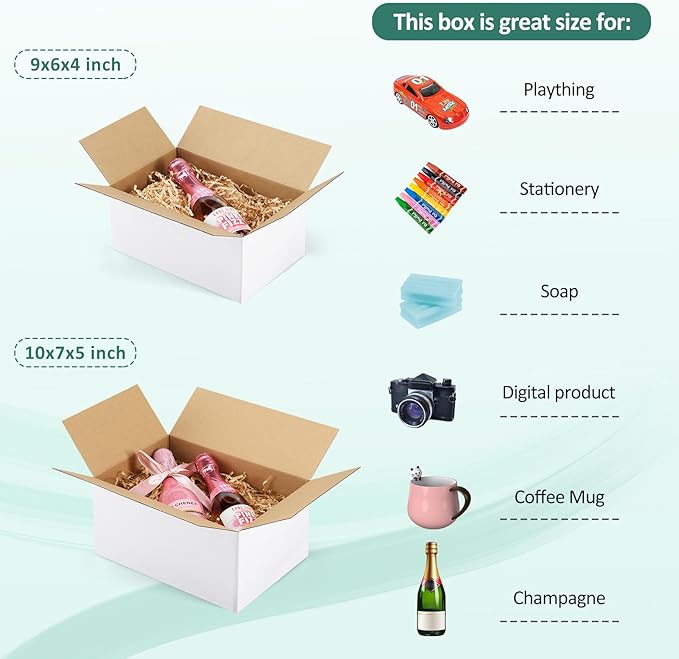 Eupako 30 Pack Small Shipping Boxes Assorted Sizes, Cardboard Boxes - Image 3