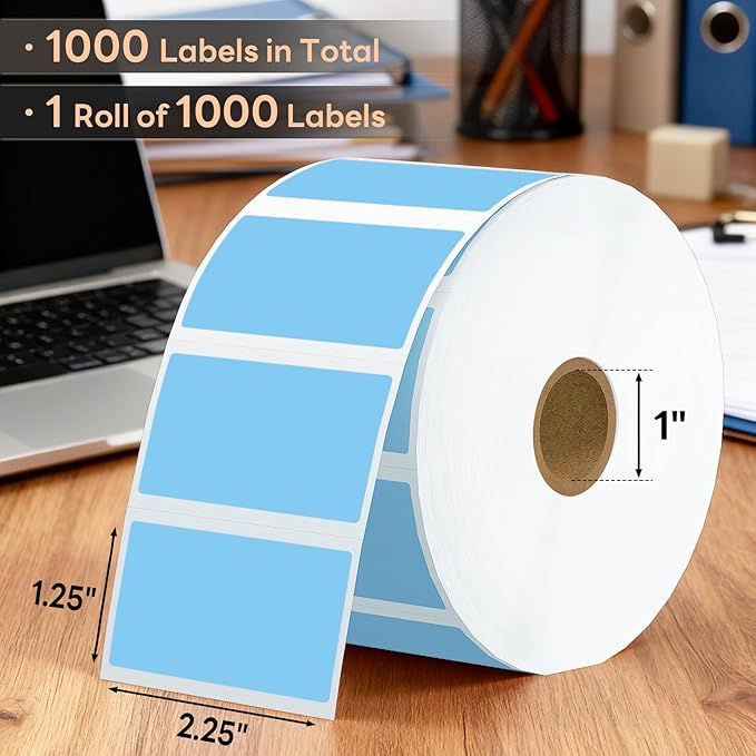 2.25" x 1.25" Direct Thermal Labels, Strong Adhesive Stickers Compatible - Image 2