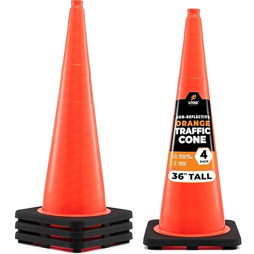 Xpose Safety 36 Inch Orange Traffic Cones, Kids and Construction by XposeSafety