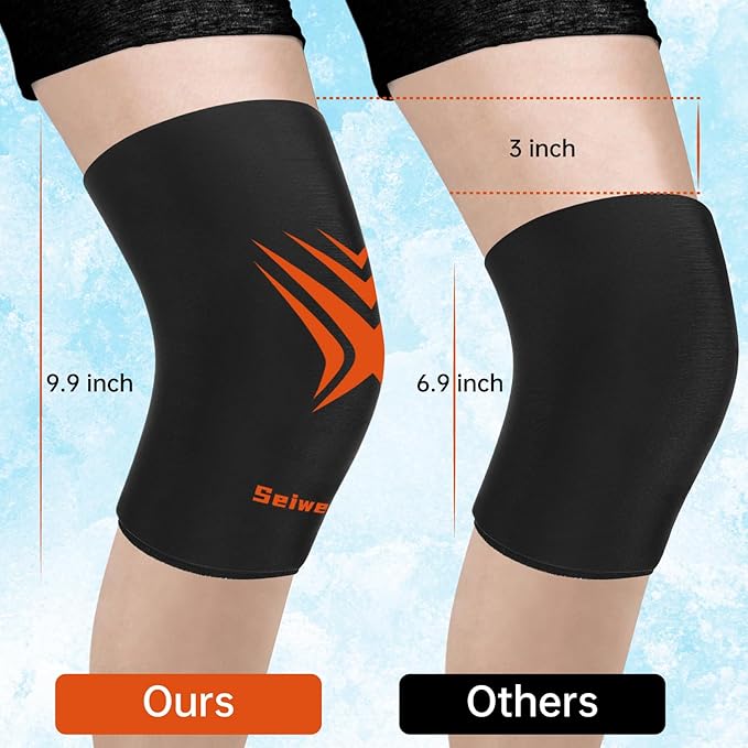 Extended Leg Knee Ice Pack Wrap - Image 3