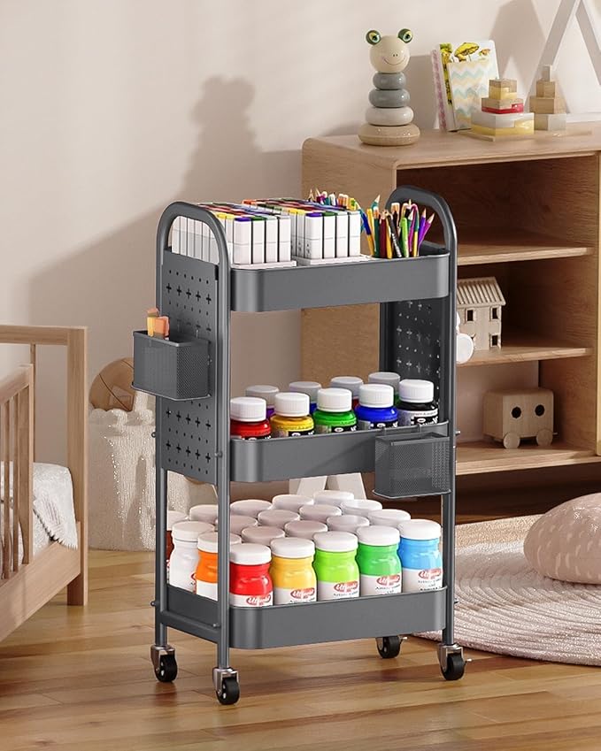 ALVOROG 3 Tier Rolling Cart - Image 6