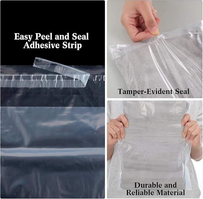 Outus 50 Pcs Mailers with 50 Pcs Poly Self Adhesive Clothes Packaging Bags 4 - Image 4
