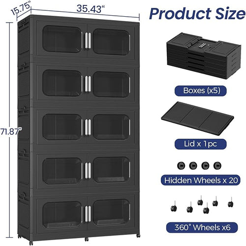 1000QT Large Stackable Storage Bins - Image 2