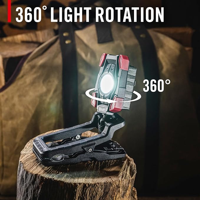 Coast CL10R 1000 Lumen Rechargeable Dual Power Rotating LED Magnetic Clamp Light - Image 7