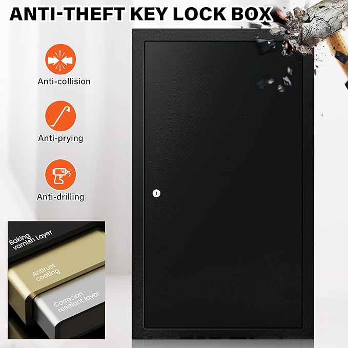 225 Keys Key Lock Box Wall Mount - Image 3