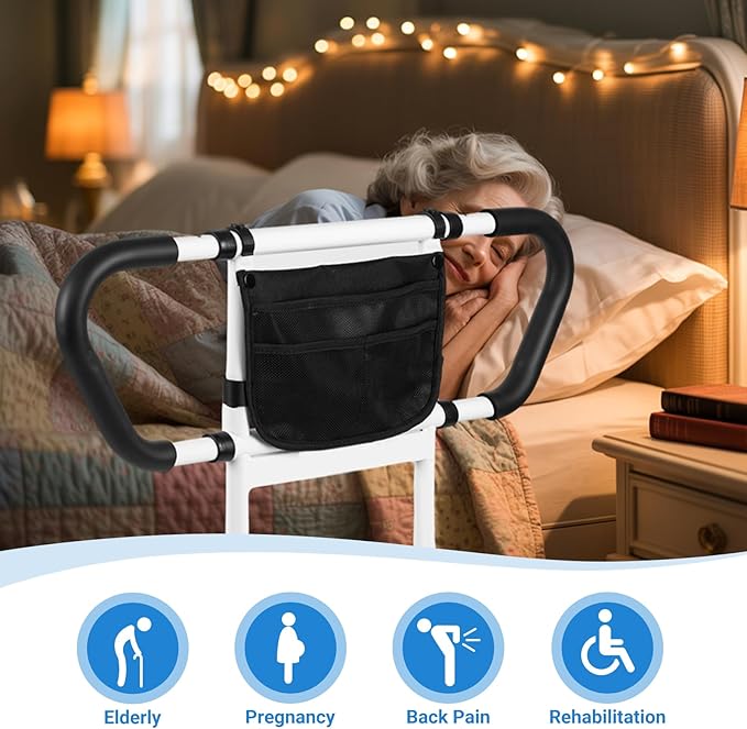 Klvied Bed Rails for Elderly Adults Safety, Bed Side Rails - Image 2