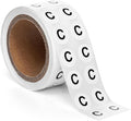 1000pcs Letter C Stickers, 0.5" Letter Sticker Dot Labels by SutterSigns
