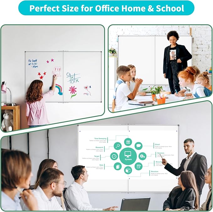 JILoffice Magnetic Foldable White Board 48 x 36 Inches, Dry Erase Whiteboard - Image 4