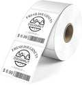 L LIKED 2" x 2" Direct Square Thermal Labels, Perforated QR Code and Barcode by LLIKED