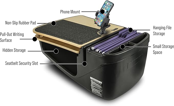 AutoExec GripMaster Car Desk for Your Vehicle Workstation and Mobile Office - Image 3