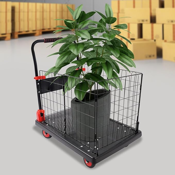 Heavy Duty Foldable Hand Truck, 660 LBS Capacity Heavy Duty Folding Cart - Image 8